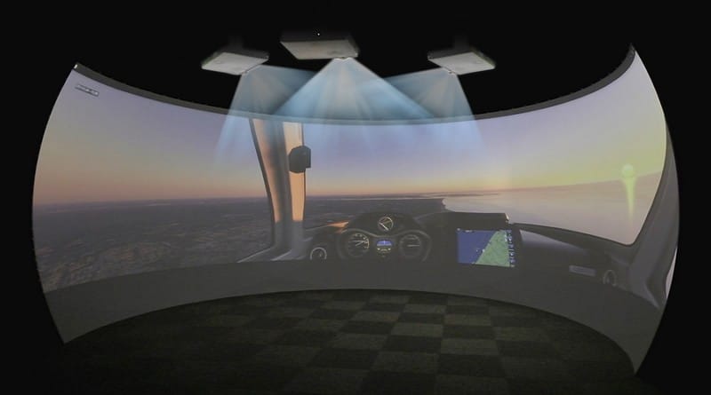 Exploring Projection Technology in Flight Simulators