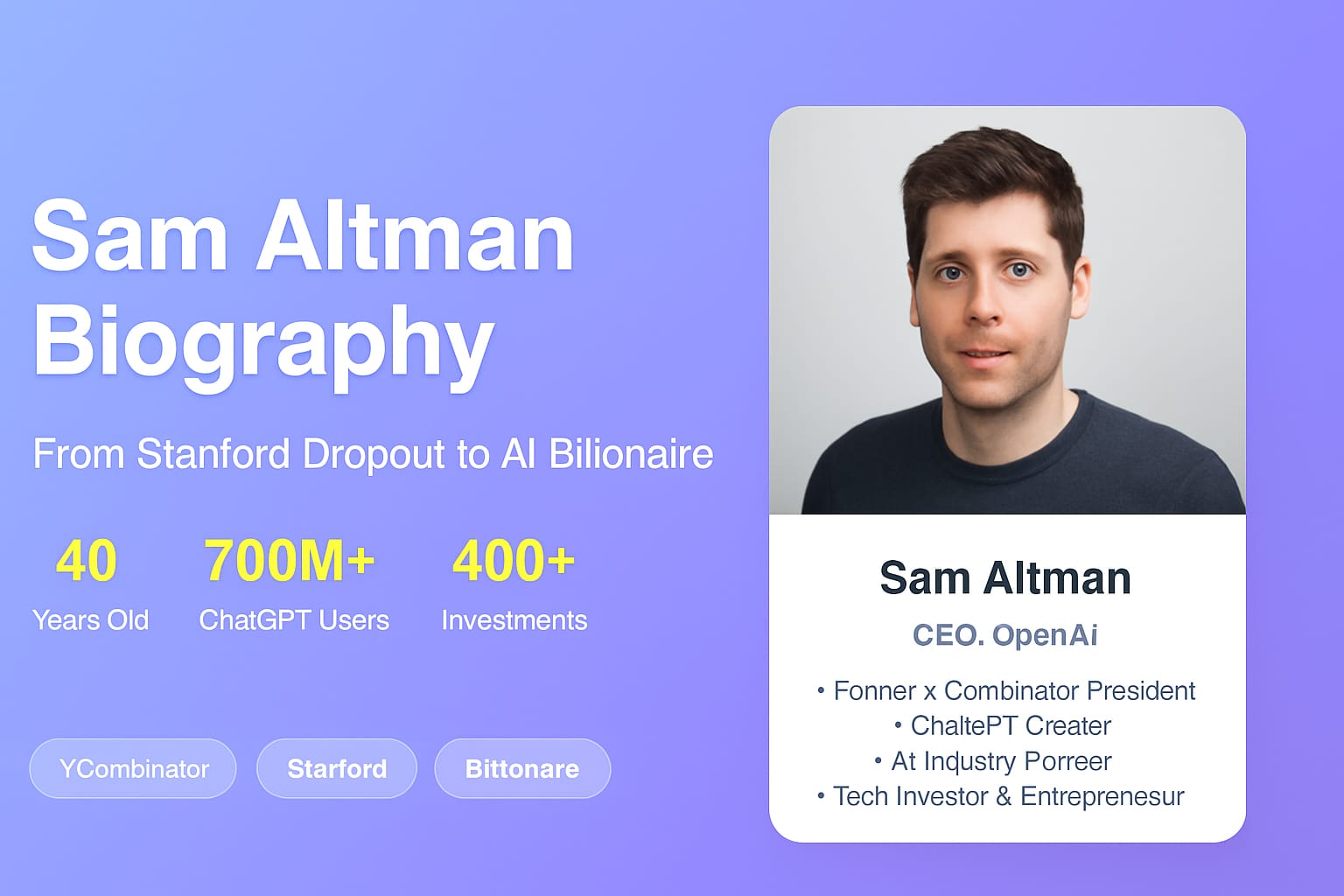 Sam Altman: AI Pioneer and OpenAI CEO's Journey