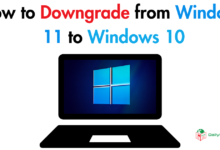 How to Downgrade from Windows 11 to Windows 10