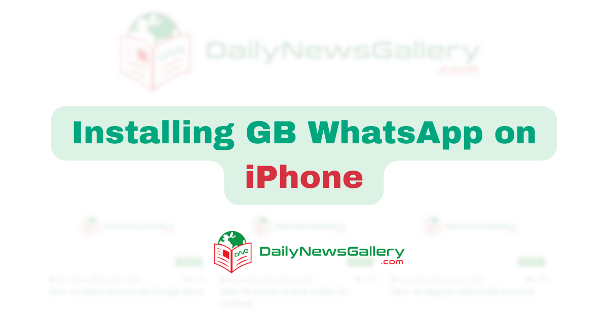 Installing GB WhatsApp on iPhone